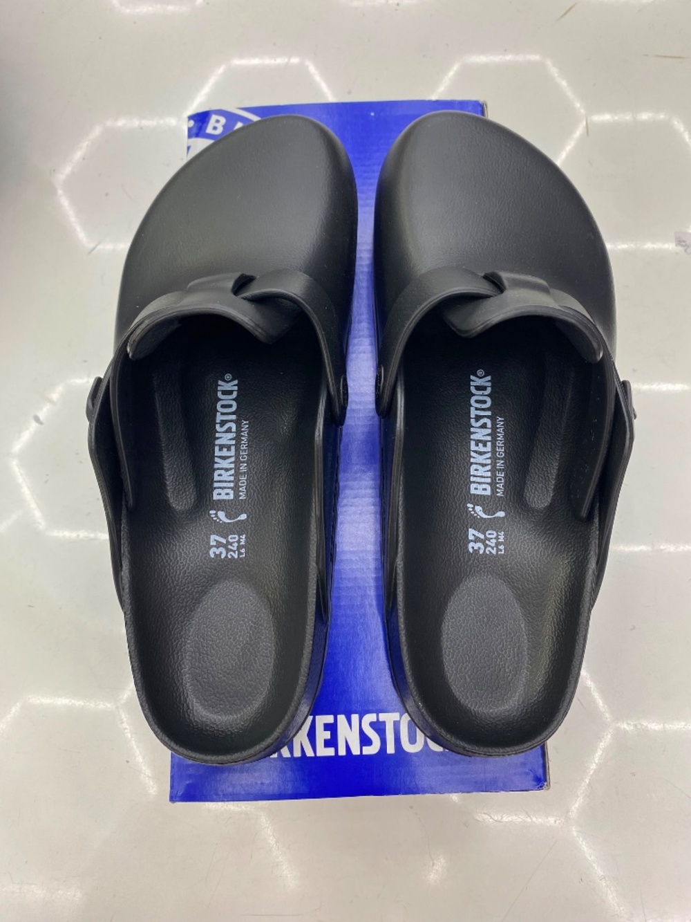 Birkenstock Boston EVA Clogs Black Narrow Fit Lightweight Comfort Sandals - Picture 3 of 7